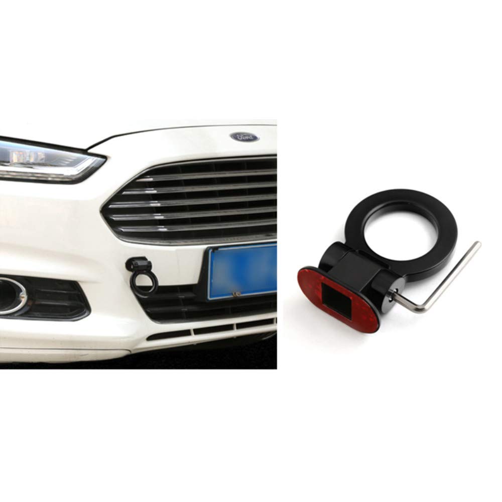 ABS Car Bumper Sticker Decal - Black Exterior Tow Hook Kit for Dummy Trailer | Enhance Your Vehicle's Style & Protection - Perfect for Off-Roading, Car Shows & Daily Driving
