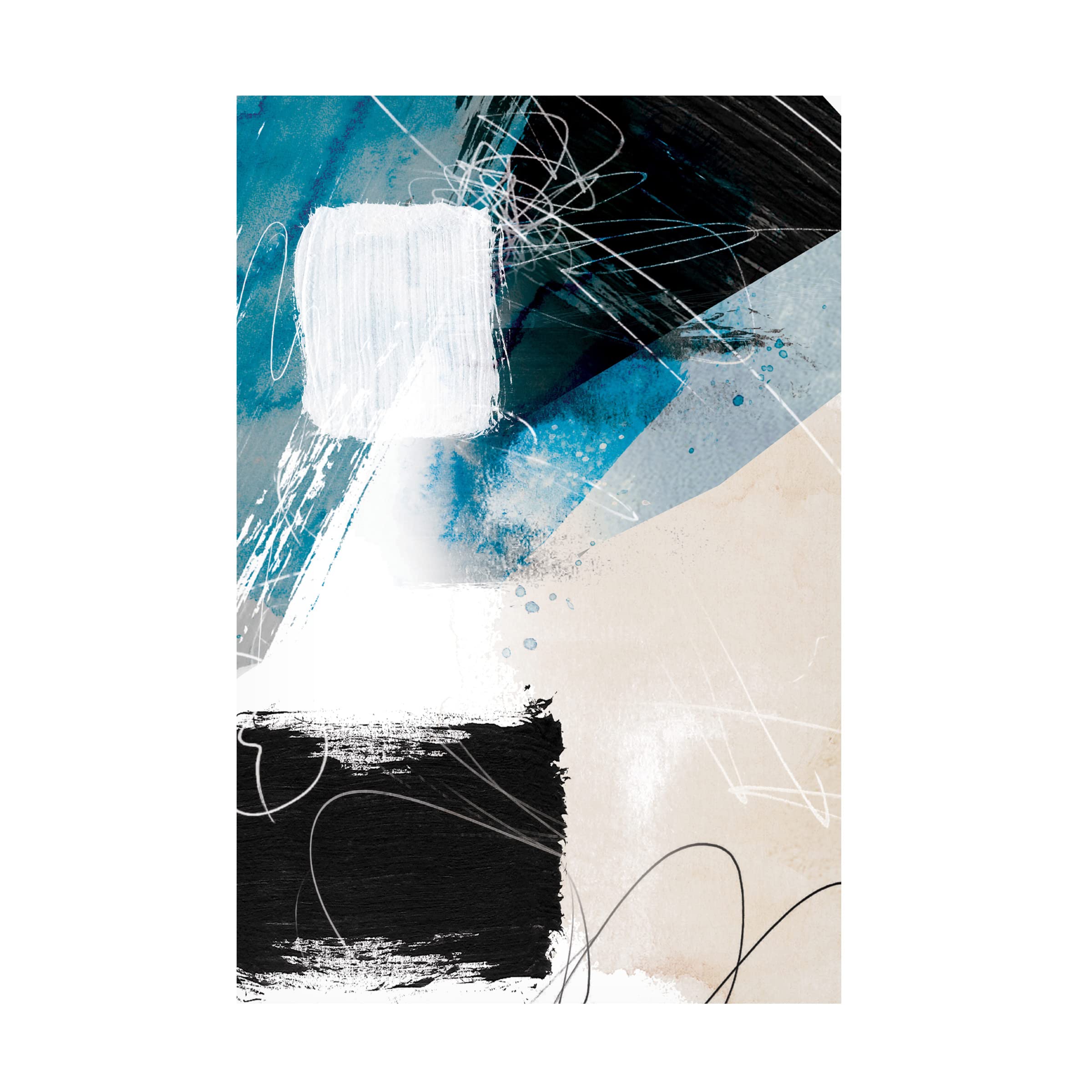 Trademark Fine Art 'Protective Nature 1' Canvas Wall Art by Louis Duncan He - Nature Landscape Painting for Living Room, Bedroom & Office Decor