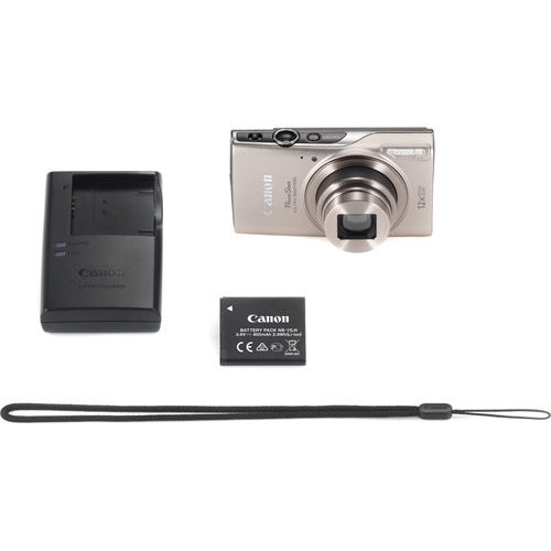 Canon PowerShot ELPH 360 HS Digital Camera - 12.1MP, 12x Optical Zoom, 1080p HD Video, WiFi & NFC, Silver - Perfect for Travel, Vlogging & Everyday Photography