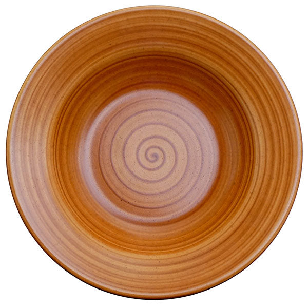 Premium Rimmed Soup Bowl Set of 4 - Elegant Brownstone Ceramic Bowls for Soup, Salad, Pasta & Dessert | Microwave & Dishwasher Safe Dinnerware