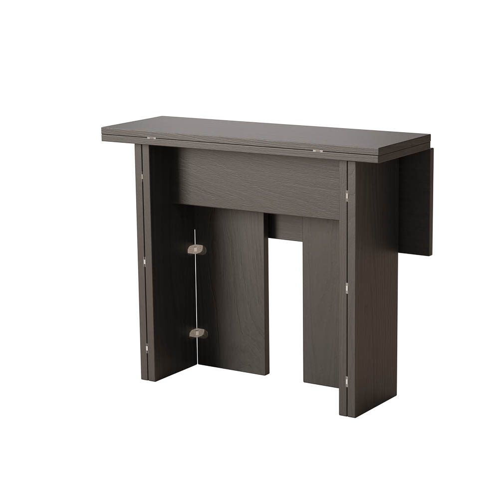 PRE ORDER - DESIGN HOUSE STOCKHOLM Flip Table in Black - 3 Size Options - Perfect for Small Spaces, Home Office & Outdoor Use