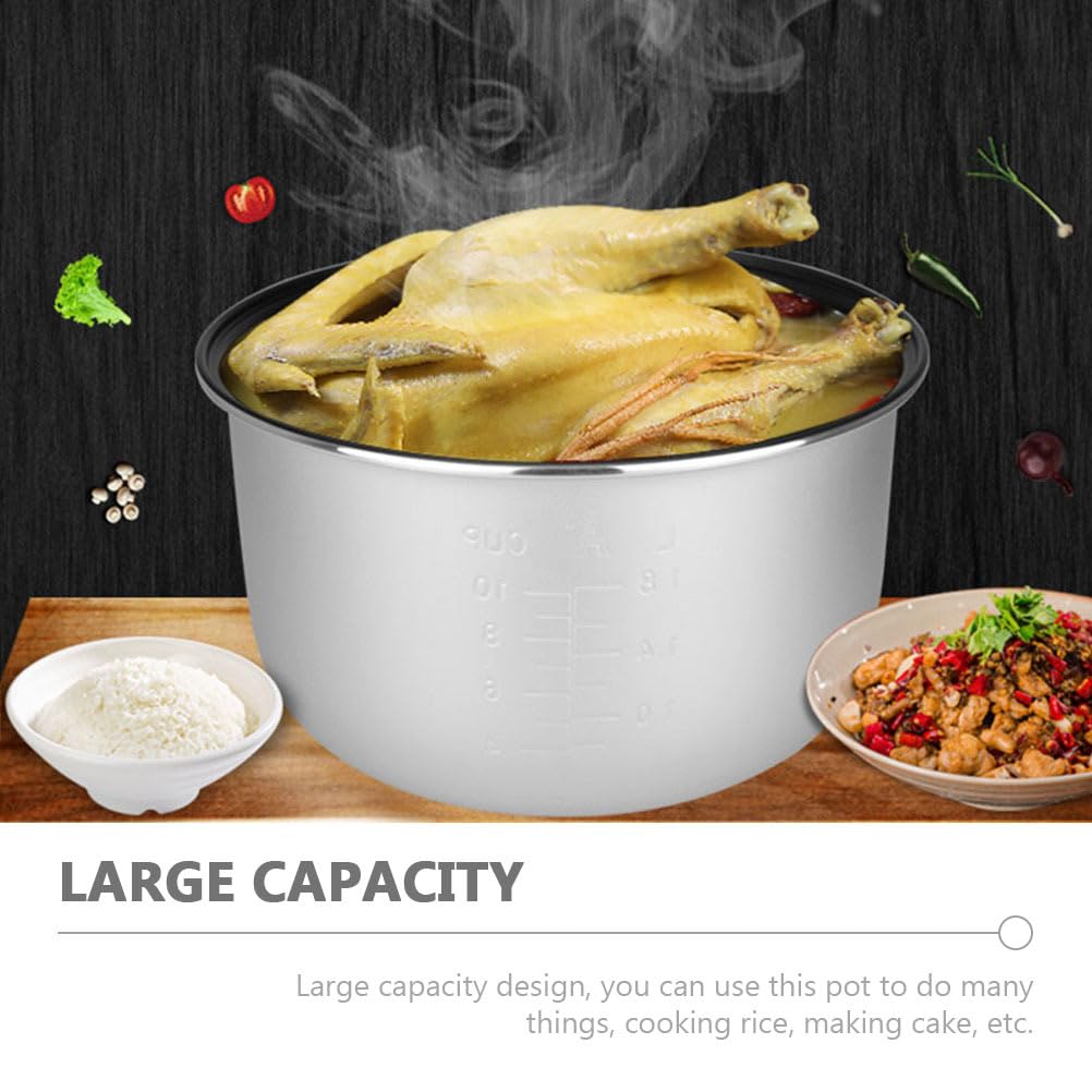 Non-Stick Rice Cooker Inner Pot - Cabilock Replacement Liner for Electric Rice Cookers | Durable & Easy to Clean | Perfect for Home Kitchen & Meal Prep