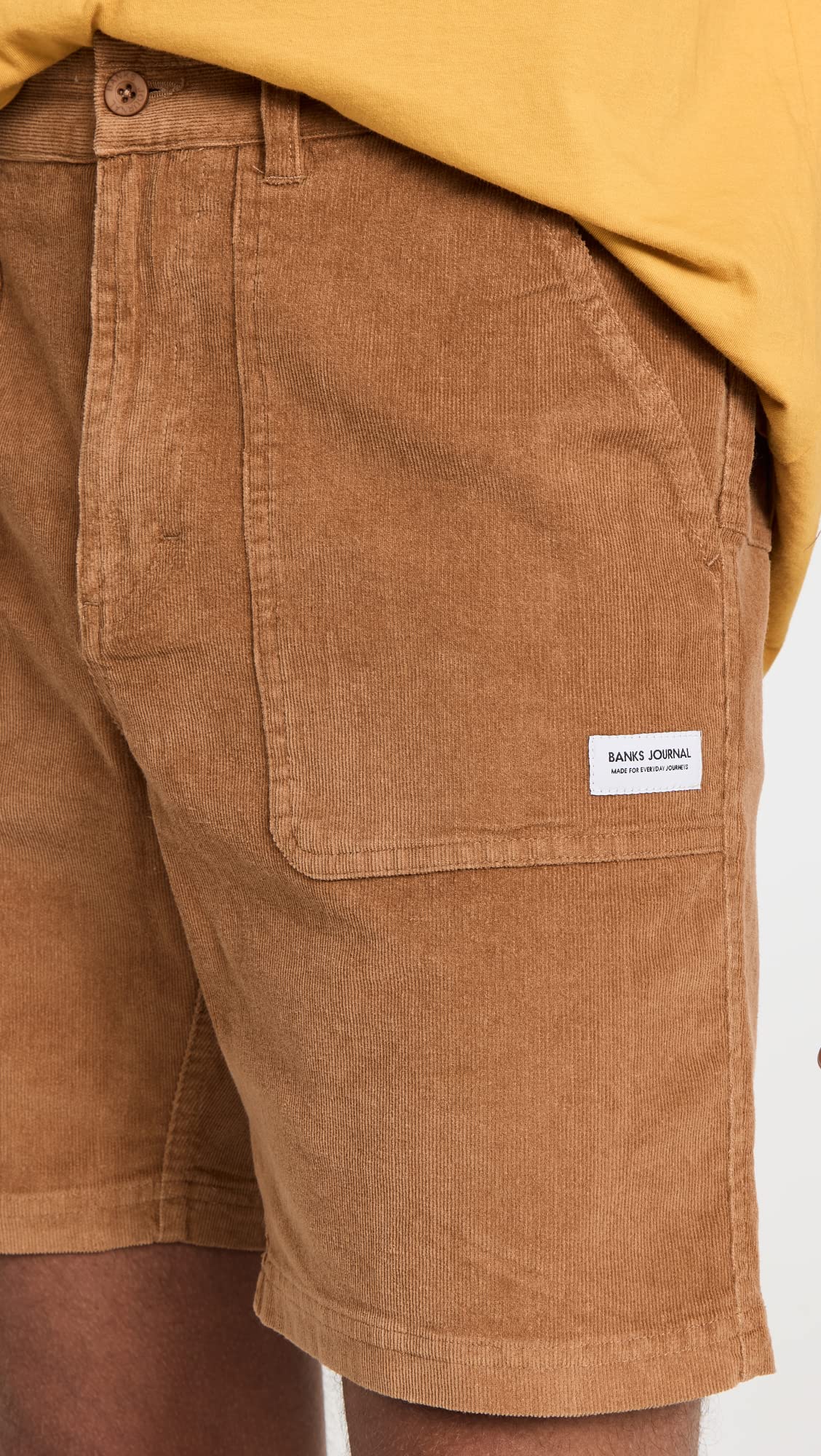 Banks Journal Men's Big Bear Corduroy Shorts - Comfortable Casual Wear for Outdoor Activities & Summer Fashion