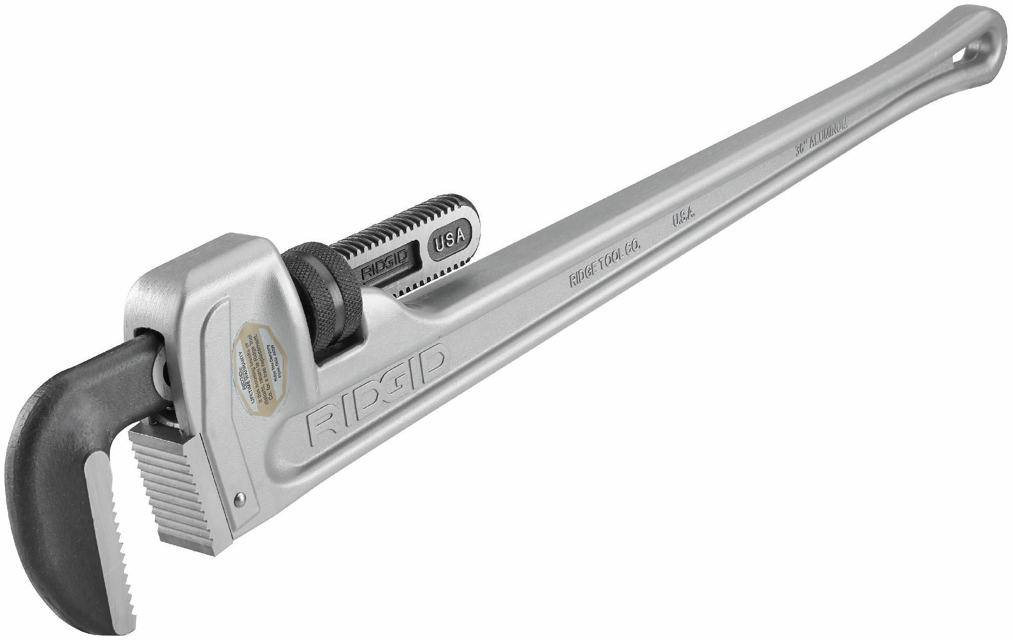 Ridgid 36-Inch Aluminum Straight Pipe Wrench 31110 - Heavy-Duty Plumbing Tool for Professional Pipe Fitting and Repair