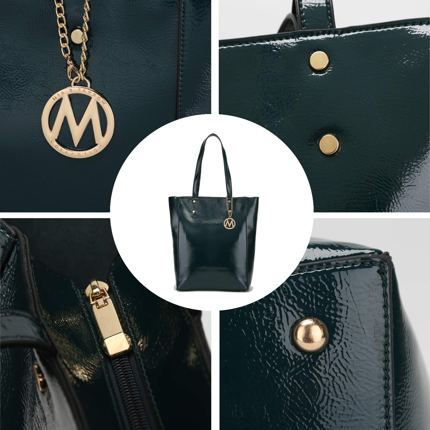 Large Work Tote Shoulder Bag for Women - Professional Laptop & Tablet Bag for Business, Office & Travel - Spacious Wadena Handbag by Mia K. Farrow - Perfect for Commuting, Meetings & Business Trips