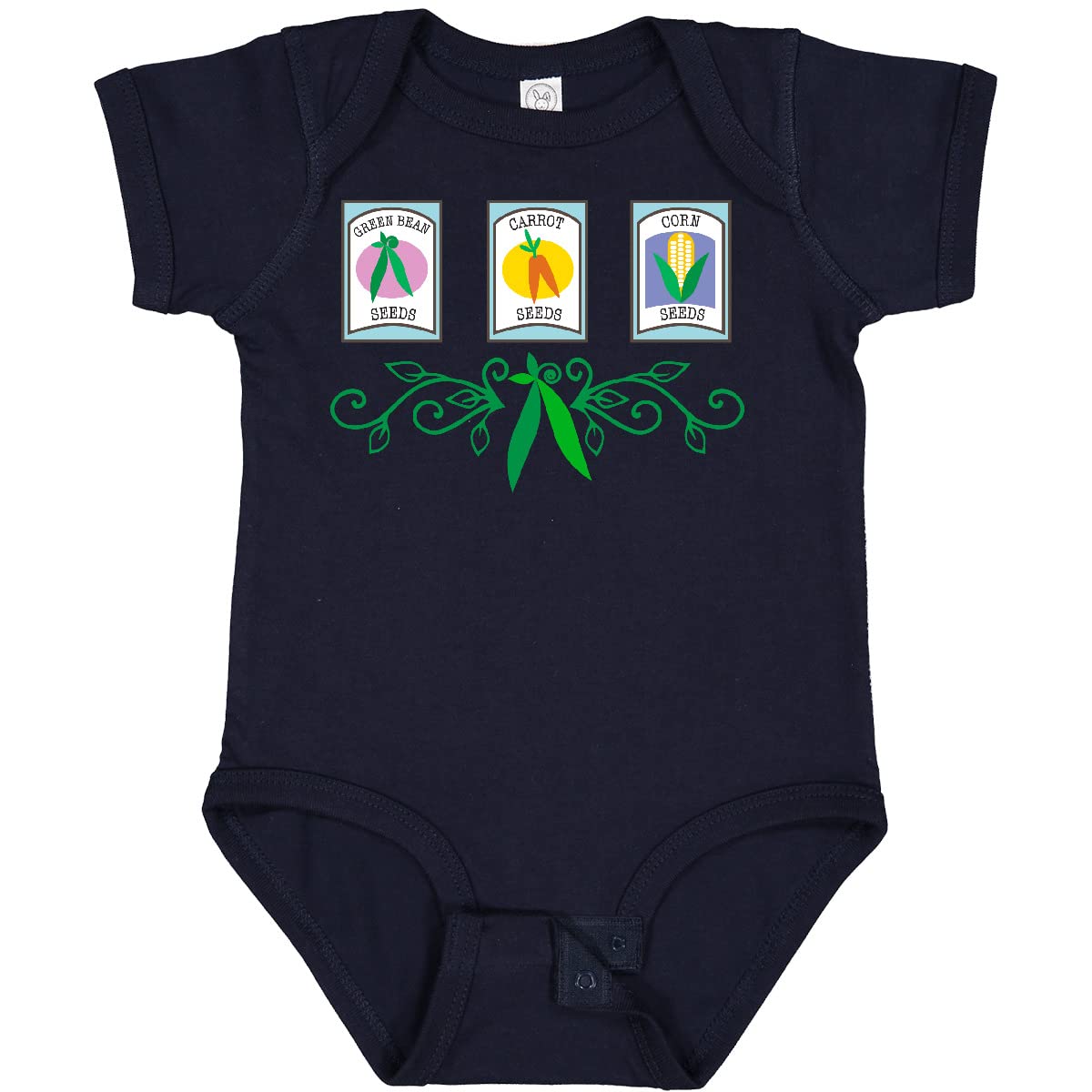 Inktastic Gardener Vegetable Gardening Baby Bodysuit - Cute Organic Cotton Onesie for Infants & Toddlers - Perfect Gift for Garden Lovers, Outdoor Activities & Family Photos