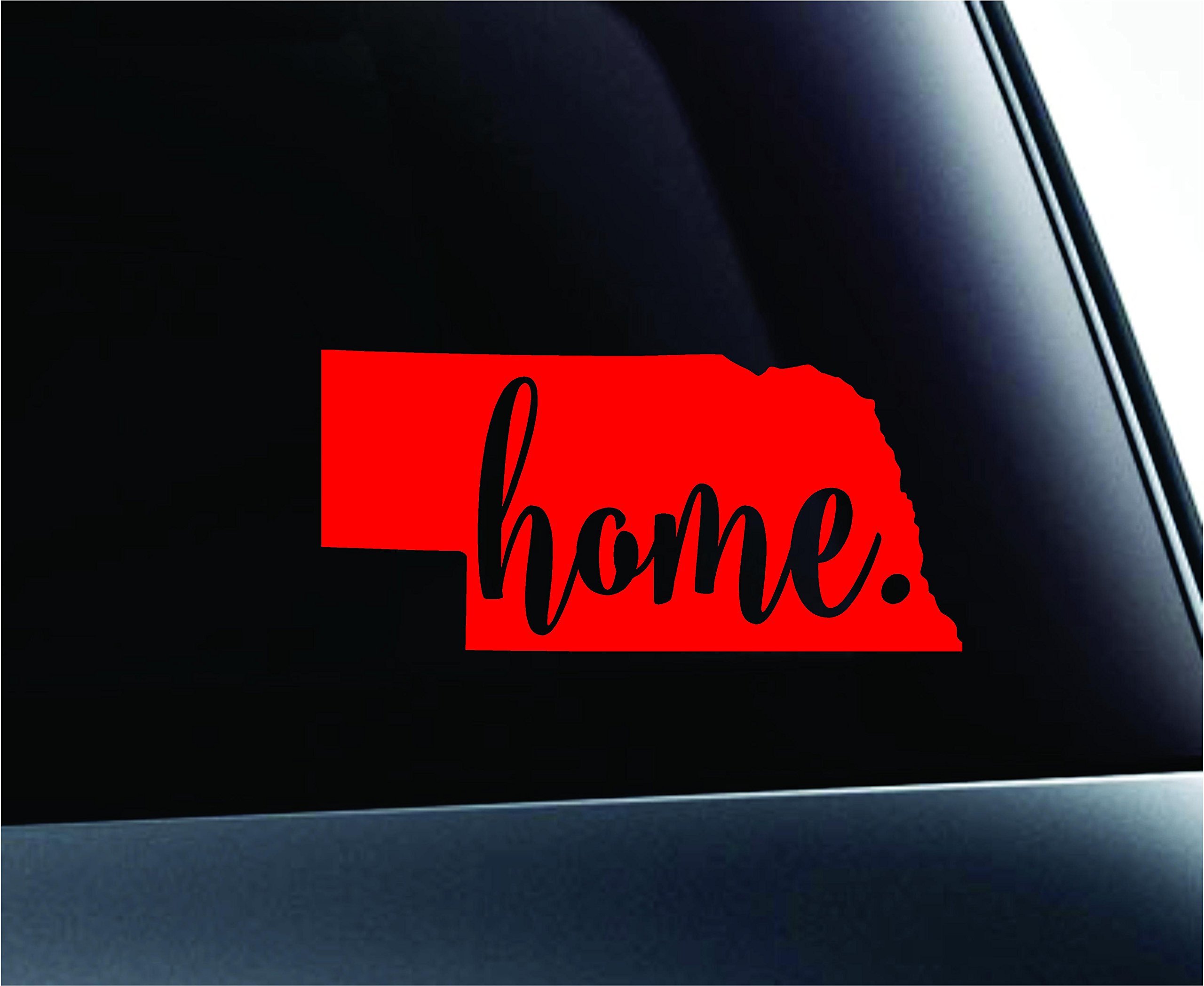 Nebraska State Lincoln Sticker - Red Decal for Car, Truck, Laptop