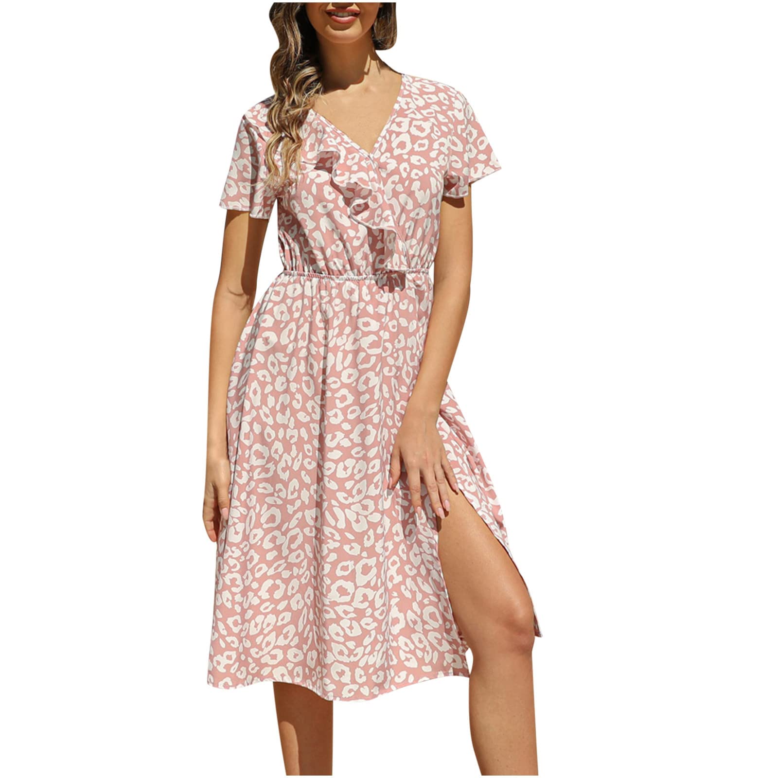 Boho Floral Chiffon Swimdress for Women - Stylish Midi Beach Swimsuit with Cover Up | Perfect for Pool Parties, Vacation & Summer Getaways