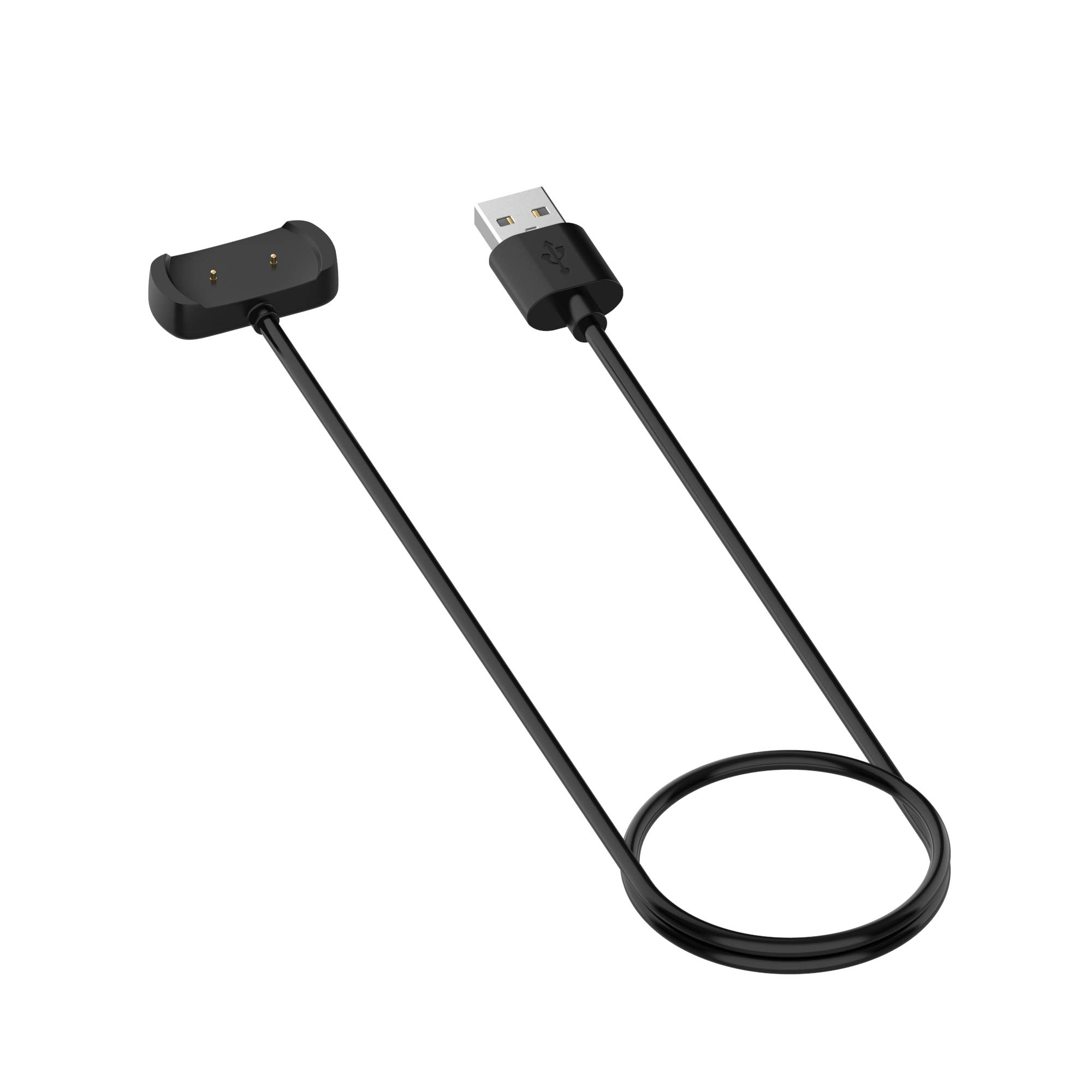 Universal USB Charger Cable for Amazfit Bip 5 Unity/Bip 5/GTS 2 Mini/Bip 3 Smartwatch - 3.3ft Fast Charging Cord (Black) - Perfect for Home, Office & Travel Charging