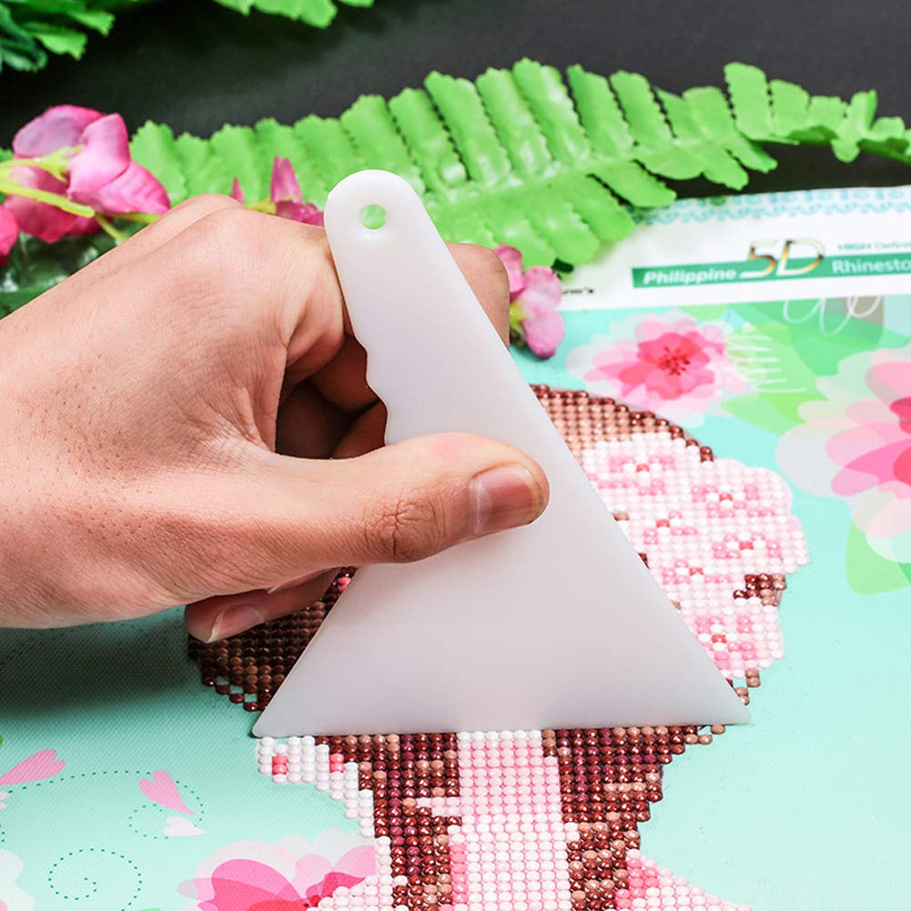 2-Piece Diamond Painting Alignment Tool Set - White Diamond Art Fixing & Repair Accessories for DIY Diamond Painting Kits (Perfect for Home Decor & Craft Projects)