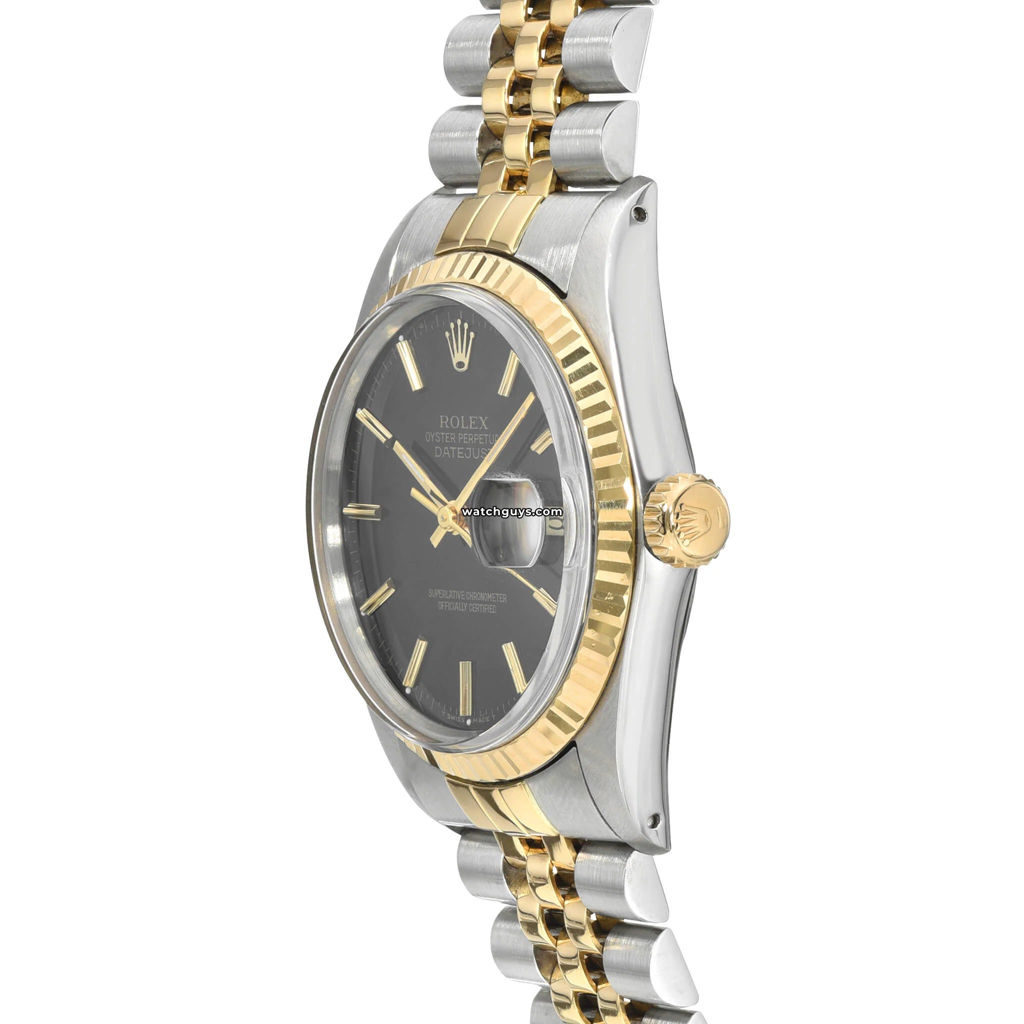Rolex Datejust 16013 Men's Watch - Black Dial, Stainless Steel & Gold, Automatic Movement - Perfect for Business, Formal Events & Luxury Gifts