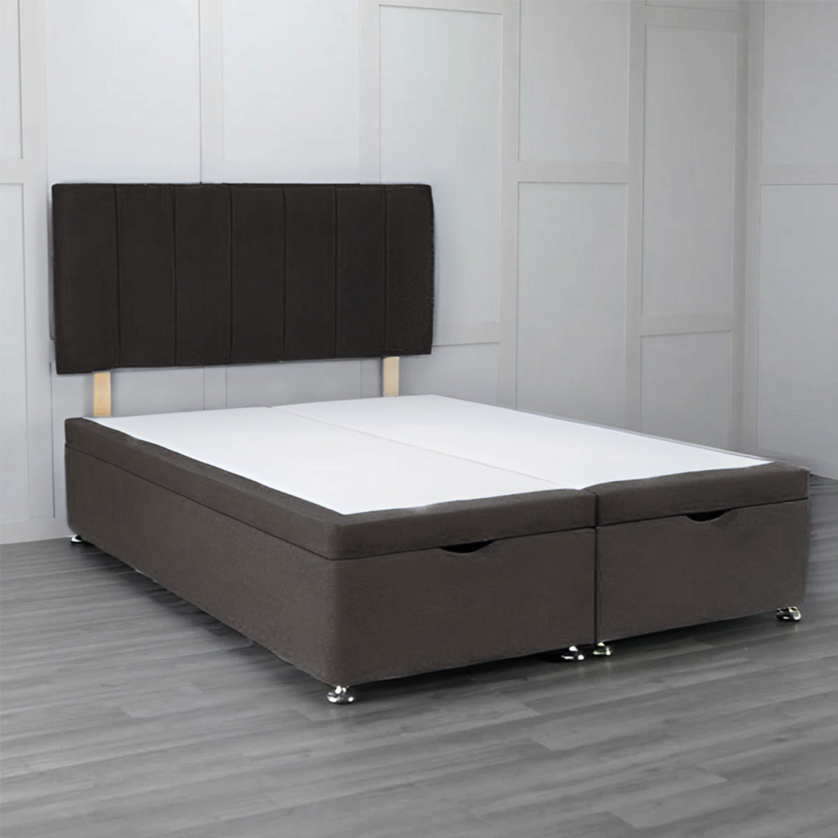 Front Opening Ottoman Bed Base with Storage - Space Saving Bed Frame for Small Rooms & Apartments | Perfect for Extra Storage & Guest Beds