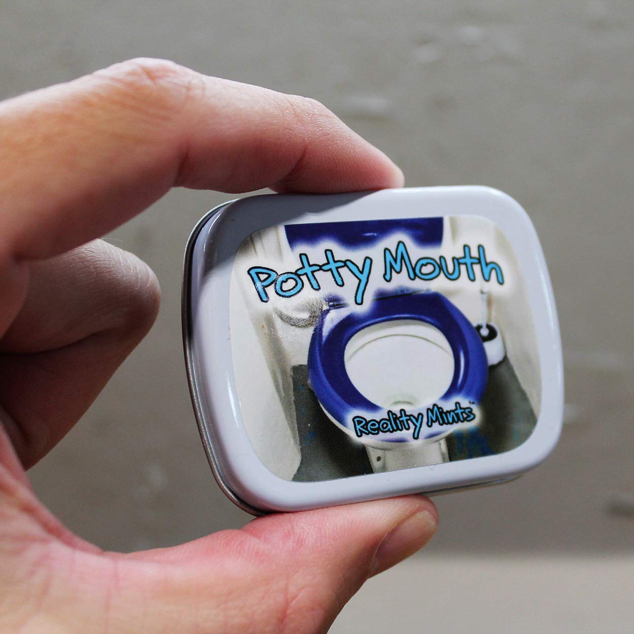 Potty Mouth Mints - Sugar-Free Peppermint Candy for Adults & Teens - Funny Gag Gift for Office Pranks, White Elephant Parties & Stress Relief