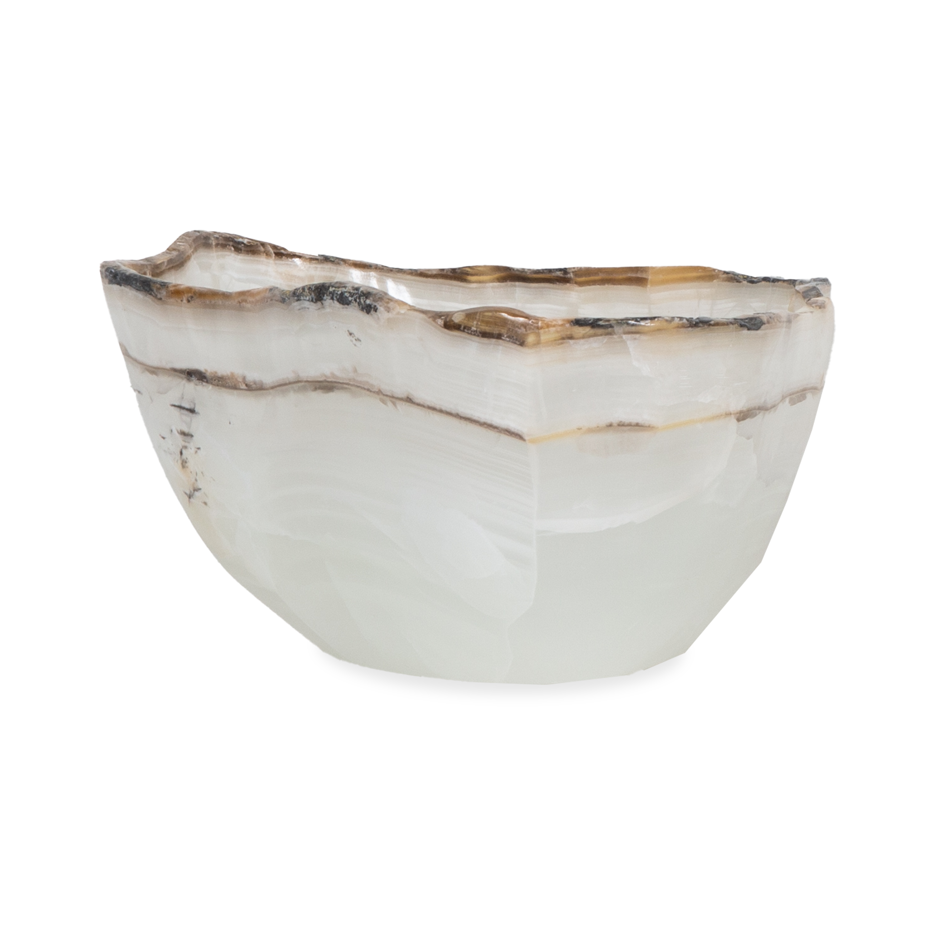 Handmade Freeform Onyx Bowl - Natural Stone Home Decor for Zen Meditation, Centerpiece, or Gift - Perfect for Living Room, Office, or Yoga Space