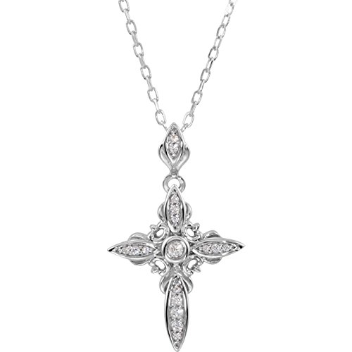 925 Sterling Silver Necklace with CZ Cubic Zirconia Simulated Diamond | 18 Inch Polished Jewelry Gift for Women, Brides, Girlfriends | Perfect for Anniversary, Birthday, Valentine's Day & Special Occasions