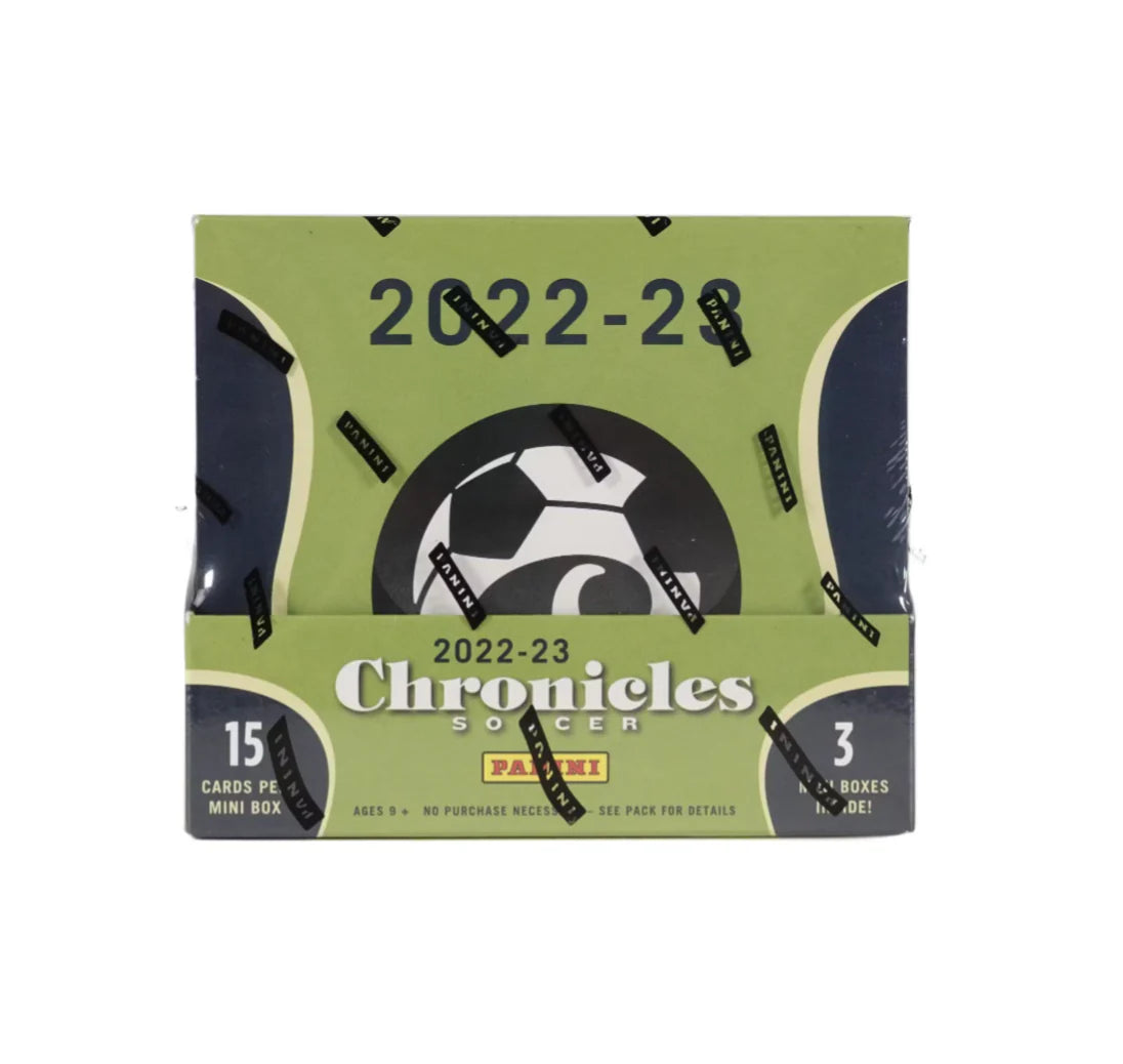 2022-2023 Panini Chronicles Soccer Hobby Box - 24 Packs with Autographs & Memorabilia Cards - Perfect for Soccer Card Collectors & Fantasy League Fans
