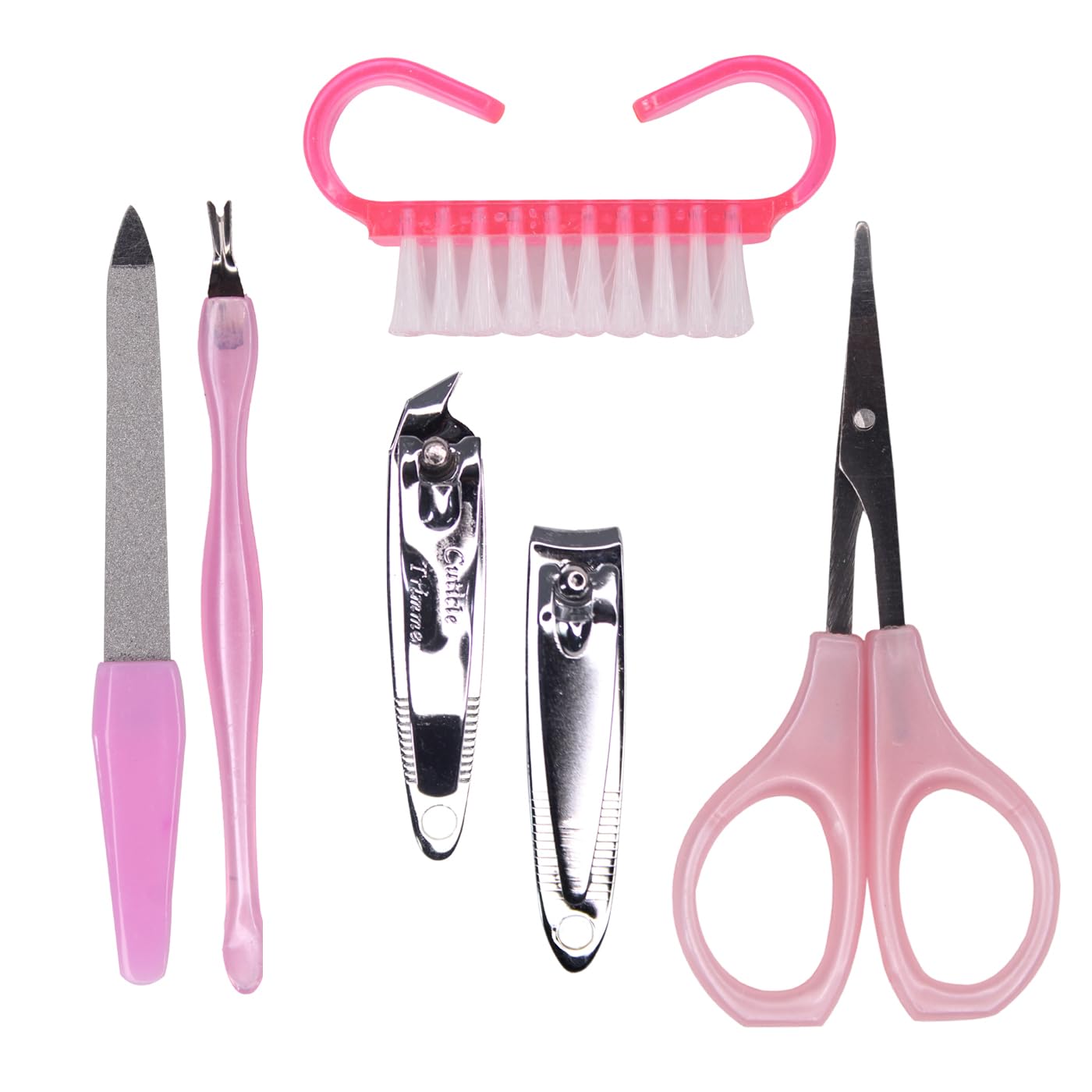 Professional KAVIN Manicure & Pedicure Kit - 8-Piece Dead Skin & Callus Remover Tools Set for Women & Girls (Various Colors) | Perfect for Home Spa, Nail Care & Foot Treatment