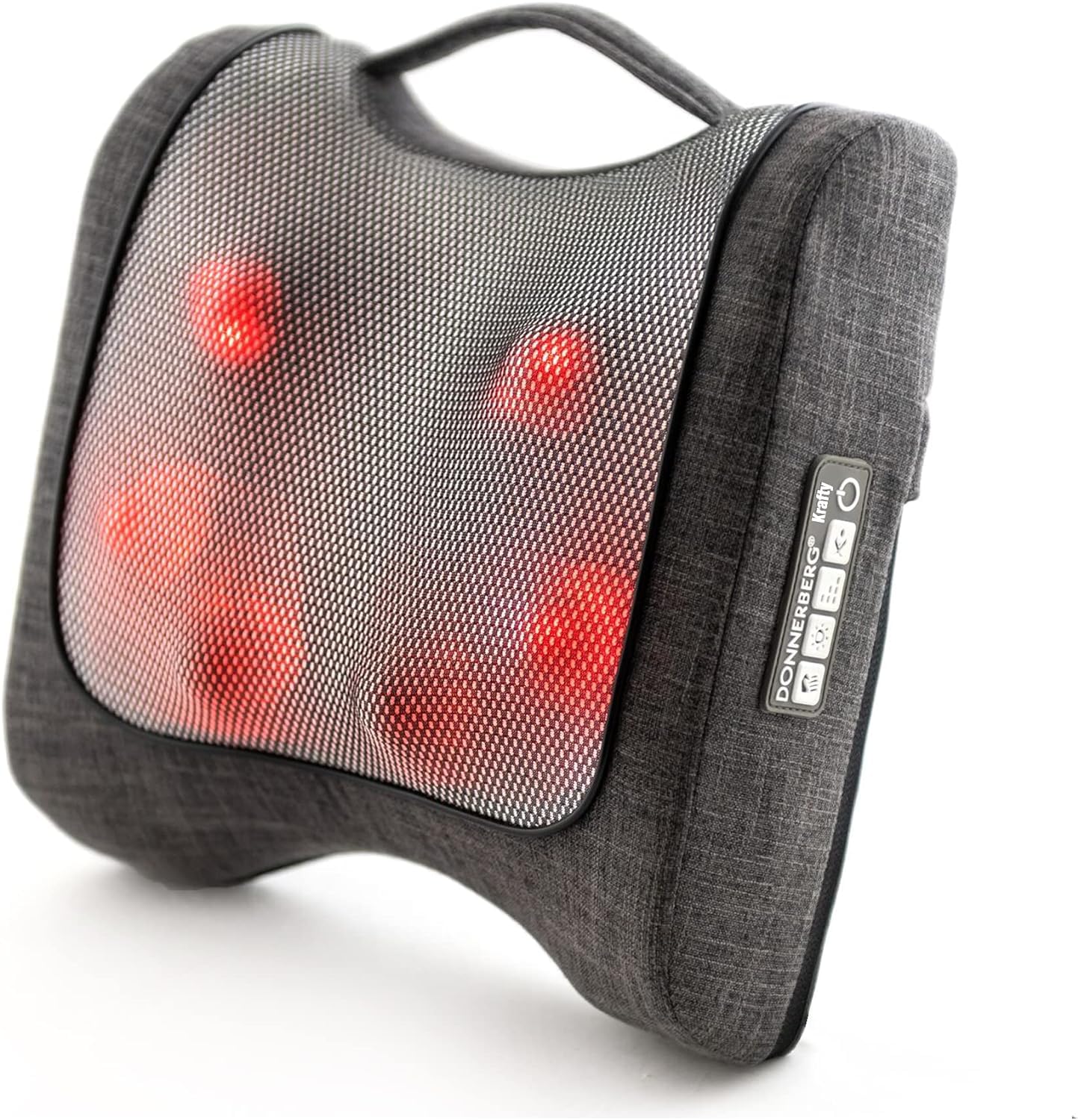 Donnerberg Shiatsu & Tapping Back Massager with Infrared Heat - German Quality for Muscle Pain Relief & Relaxation - Perfect for Home, Office & Car Use