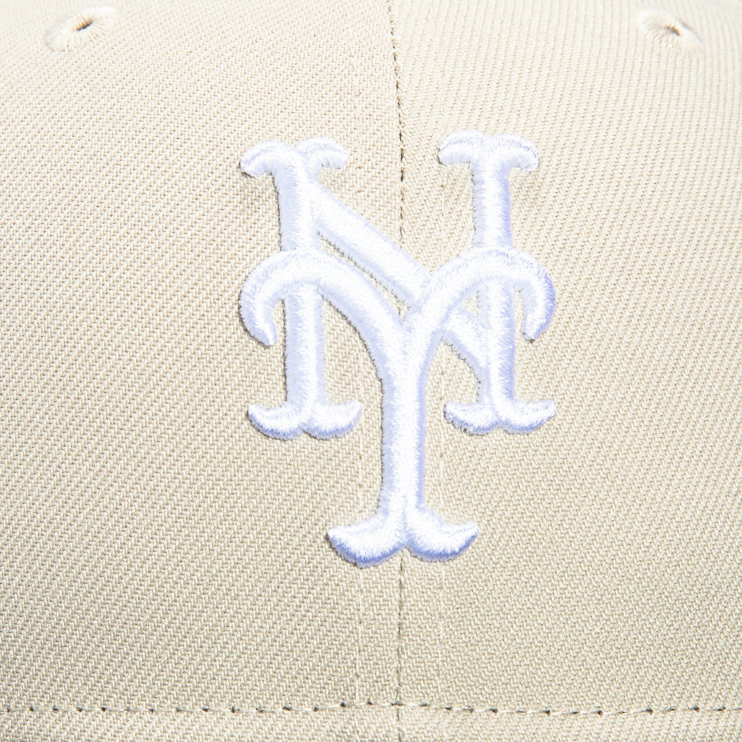 New Era 59Fifty New York Mets Baseball Cap - Adjustable Stone & Navy Snapback Hat for Men & Women | Perfect for MLB Games, Sports Events & Casual Streetwear Fashion