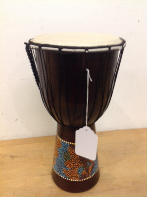 16 Inch Wooden Drum - Handcrafted Musical Instrument for Kids & Adults - Perfect for Home, School, and Outdoor Performances