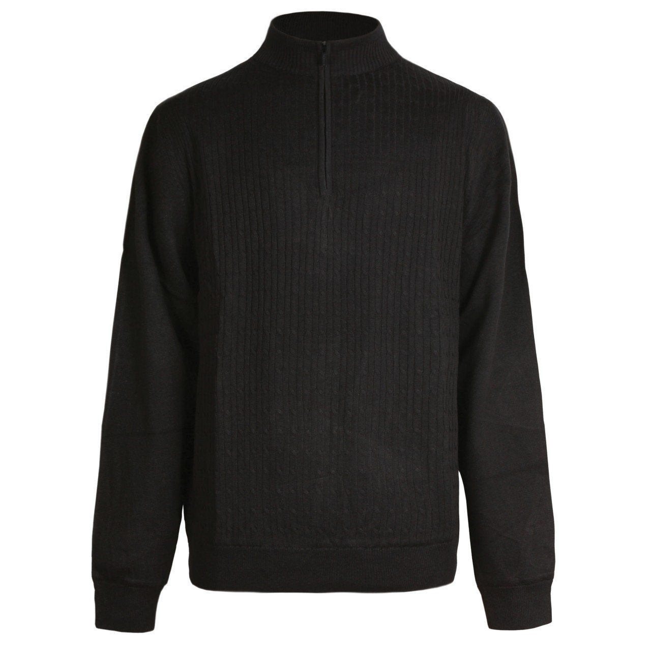 Men's Cable Knit Sweater with Windproof Lining - Warm Winter Pullover for Outdoor Activities & Casual Wear