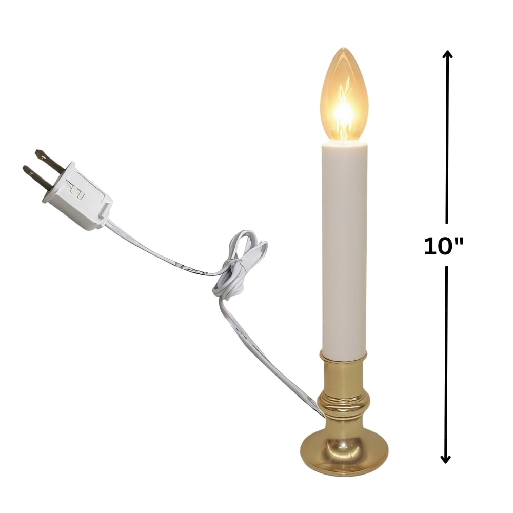 Brite Star #45-109-55 Light BRT Timer Candle - Automatic Flameless LED Candle with Timer for Home Decor, Wedding Centerpieces & Holiday Lighting