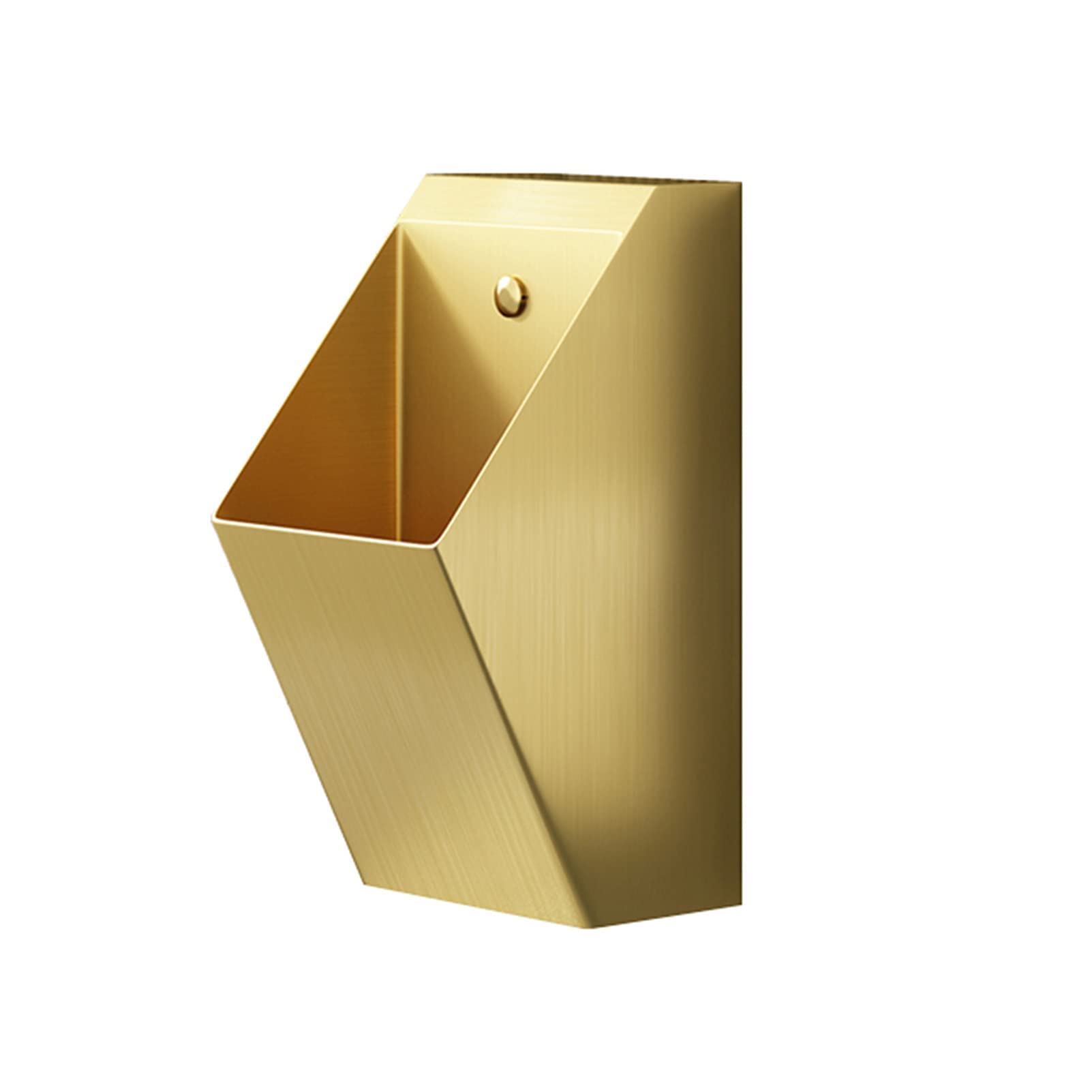 304 Stainless Steel Wall Mounted Urinal - Commercial Automatic Flush Washout Urinal with Induction Drainage for Public Restrooms, Hotels & Homes - Durable Bathroom Accessory in Gold Finish for Modern Spaces