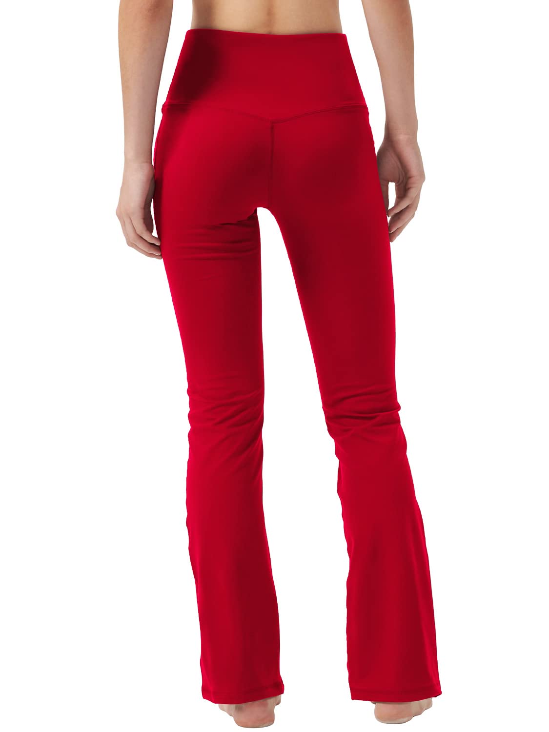 Women's High Waist Bootcut Yoga Pants with Hidden Pockets - Tummy Control Workout & Work Pants for Yoga, Office & Casual Wear