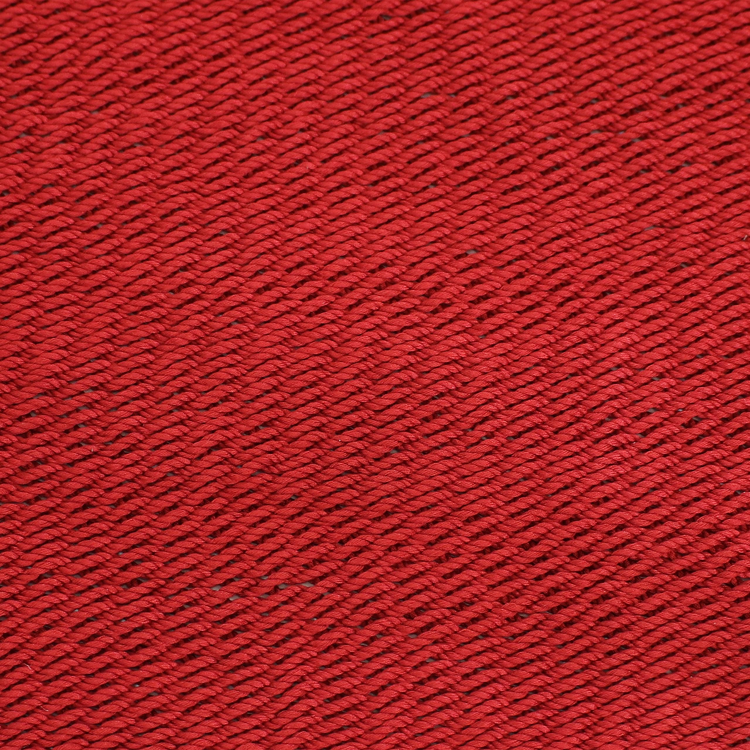 Sunnydaze 15-Foot Steel Stand Double Hammock with 400lb Capacity - Durable Polyester Rope Outdoor Hammock in Red - Perfect for Backyard, Patio, Camping & Beach Relaxation