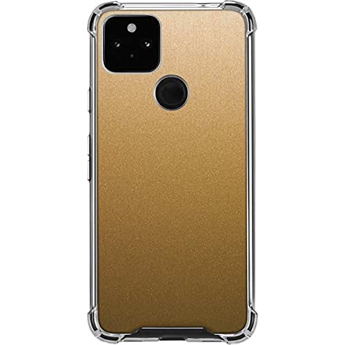 Google Pixel 5a 5G Clear Case - Metallic Gold Texture for Protection & Style
