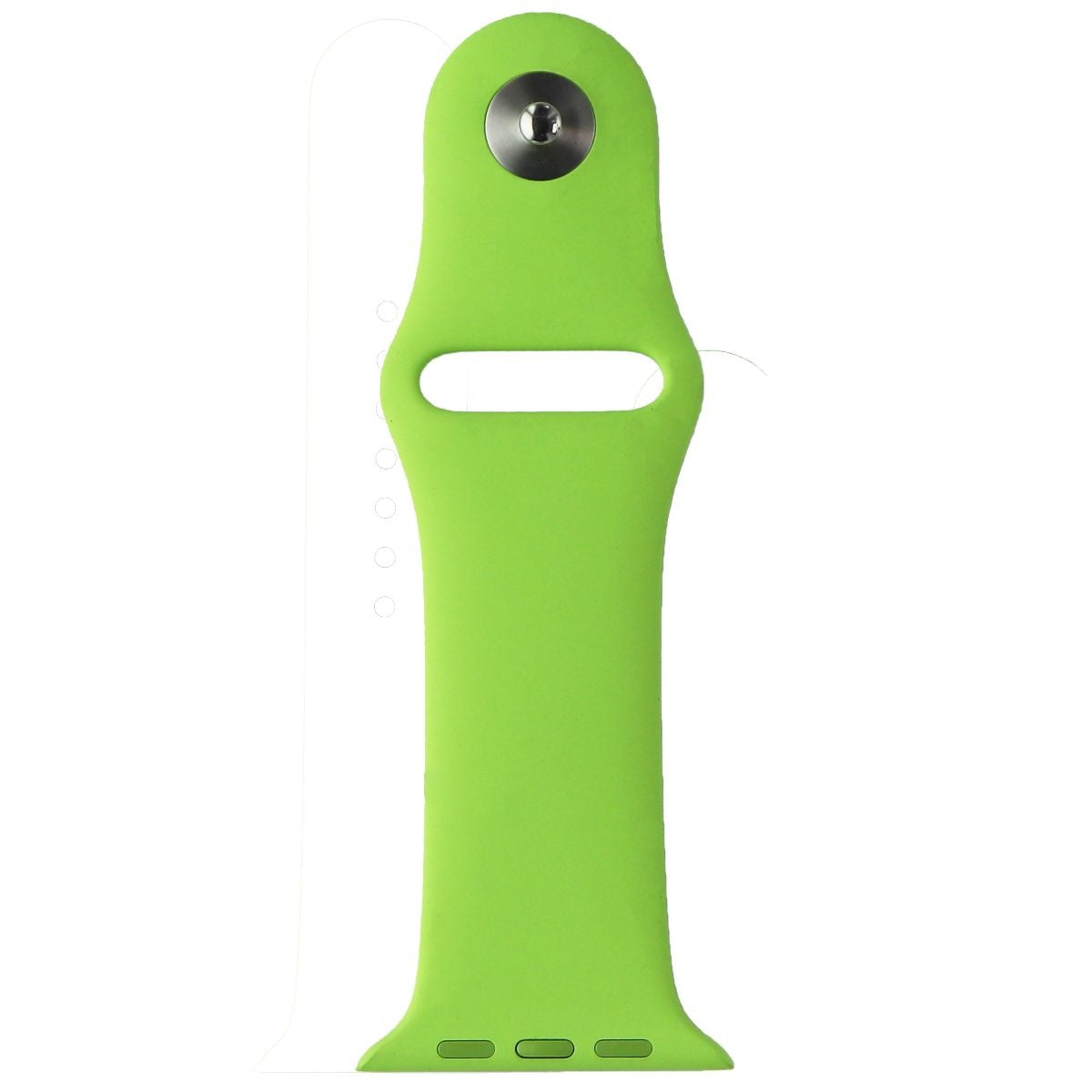 Apple Watch 38mm/40mm/41mm Sport Band with Clasp - Green & Silver Strap Replacement for Workouts, Running & Daily Wear