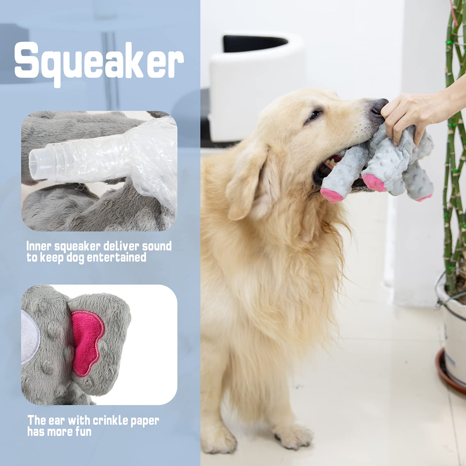**Squeaky Plush Dog Toy for Small, Medium & Large Dogs - Soft Stuffed Chew Toy for Puppies, Teeth Cleaning & Boredom Relief - Perfect for Playtime, Training & Indoor/Outdoor Fun**