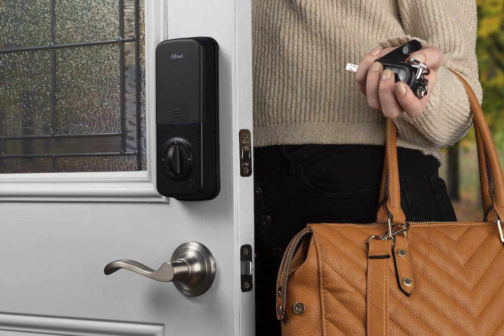 Alfred DB2 B Smart Door Lock - Keyless Entry, WiFi & Bluetooth Enabled - Secure Your Home or Office with Advanced Smart Lock Technology