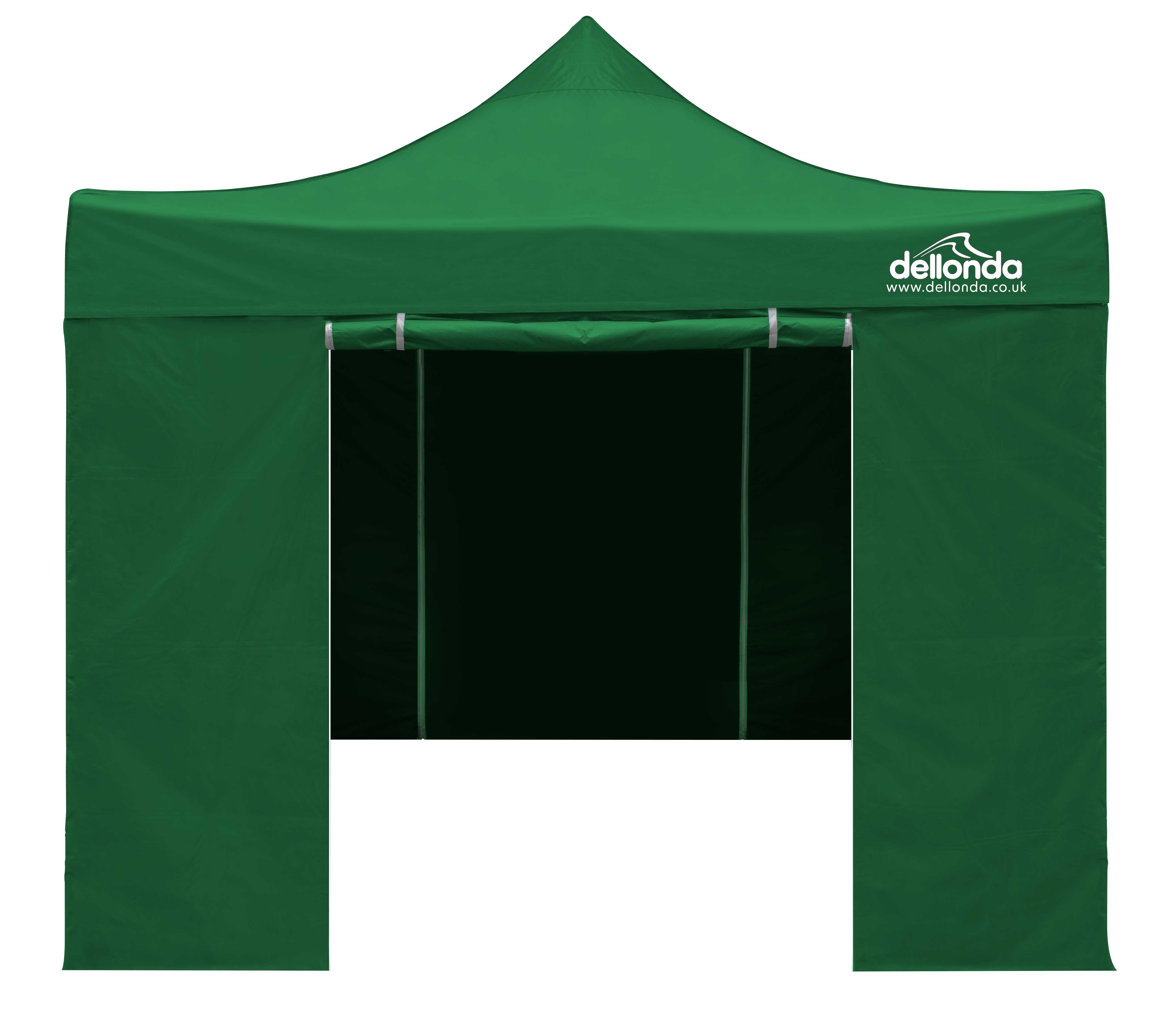 Premium 3x3m Pop Up Gazebo with Waterproof Side Walls - Portable Canopy Tent with Carry Bag, Stakes & Weight Bags - Green (DG166) - Perfect for Camping, Backyard Parties & Outdoor Events