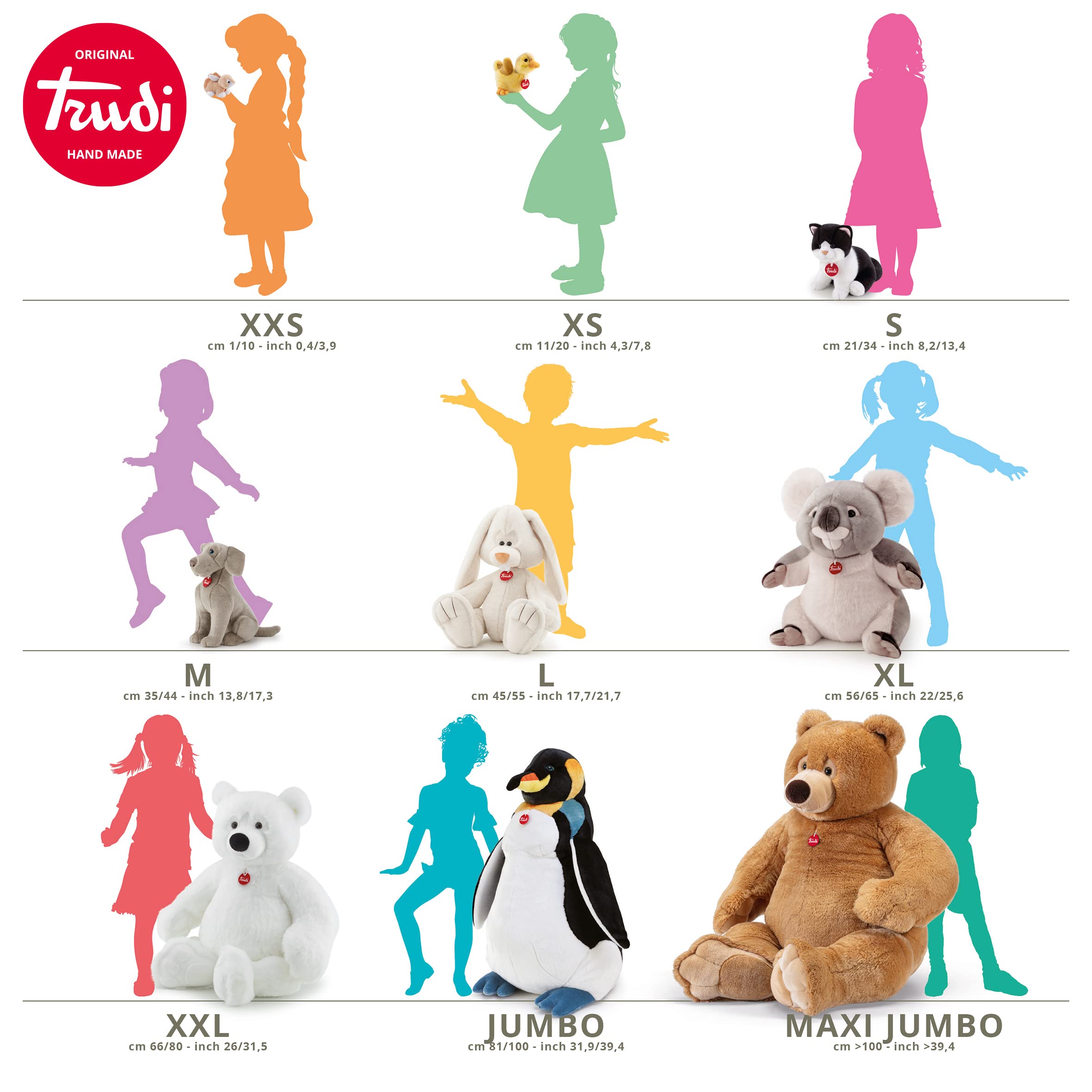 Trudi Fluffies - Soft & Cuddly Plush Penguin Stuffed Animal Toy | Perfect Christmas, Baby Shower, Birthday & Christening Gift for Boys & Girls | Newborn Safe Plushie | Great for Nursery Decor, Snuggling & Comfort