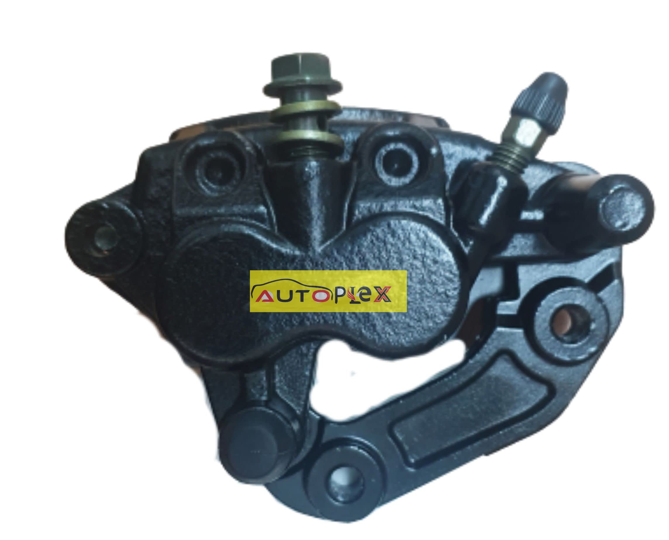 AUTOPLEX Front Brake Caliper Assembly for Bajaj Pulsar 200/220 - Compatible with All Models (Black) | Motorcycle Brake Upgrade & Replacement Part for Enhanced Safety