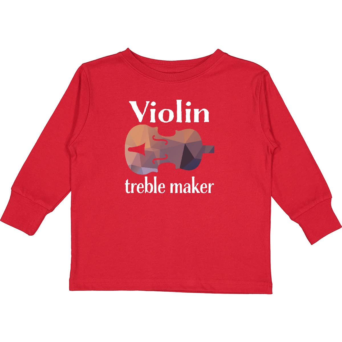 Inktastic Funny Violinist Music Long Sleeve T-Shirt for Toddlers - Perfect Gift for Young Musicians & Music Lovers - Great for Concerts, Music Classes & Casual Wear