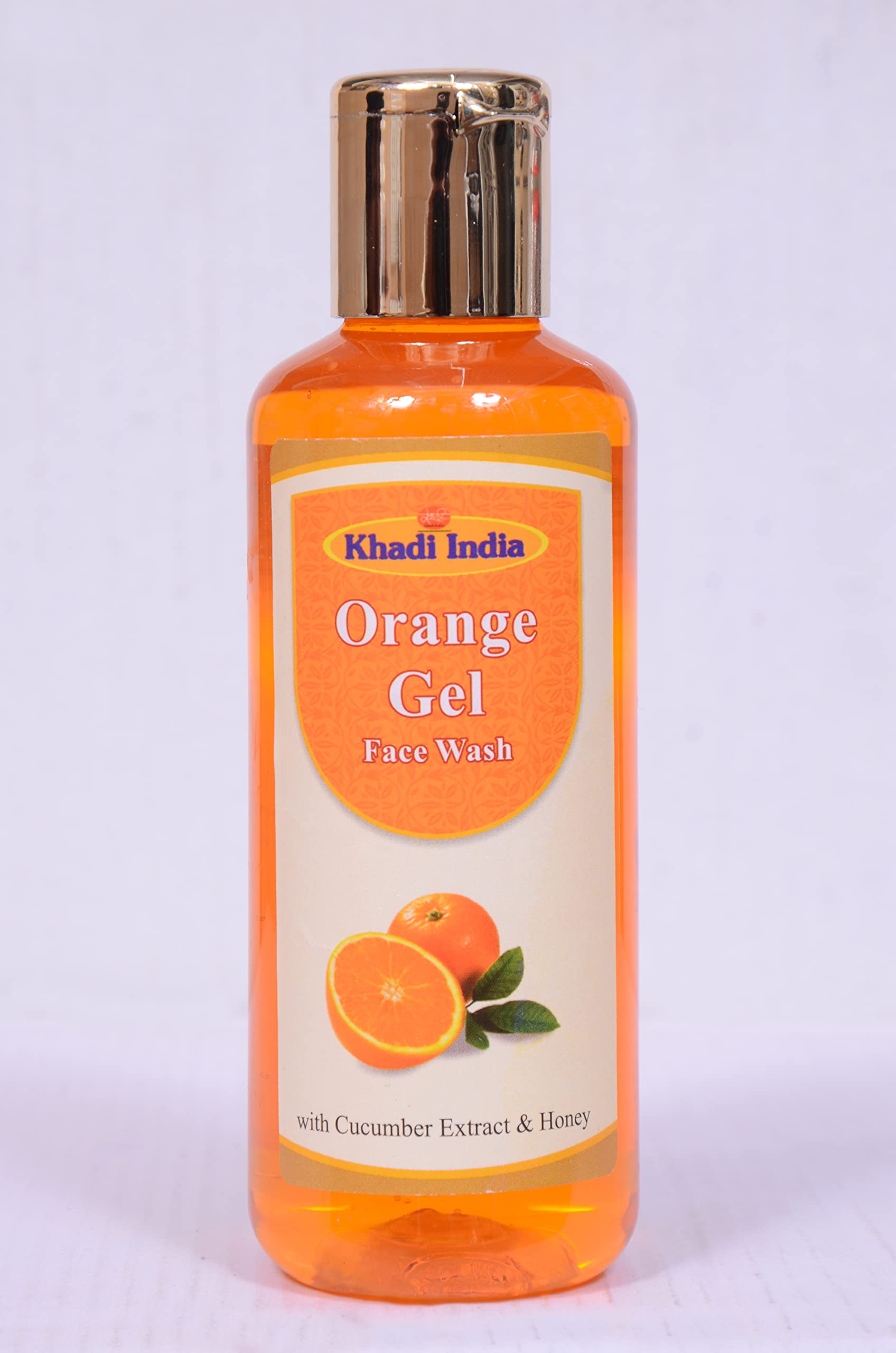 Shri Manav Herbal Ayurvedic Orange Gel Face Wash for Glowing Skin - 200ml Daily Cleanser for Dry & Oily Skin (Men & Women) | Perfect for Morning & Night Skincare Routine