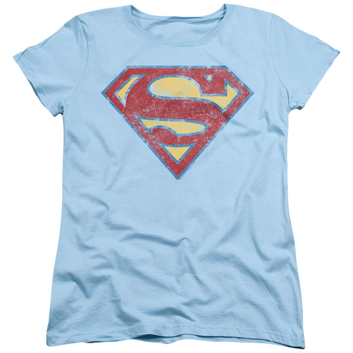 Superman Super S Women's Graphic T-Shirt - Cool Superhero Tee for Women - Casual Wear, Cosplay & Comic Con Outfits