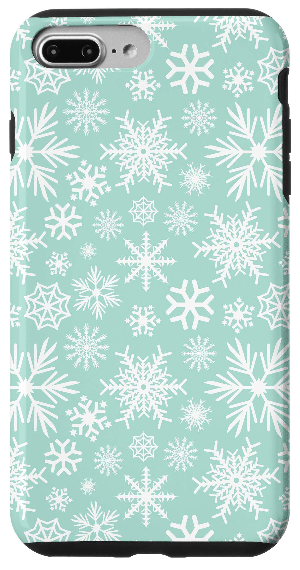 iPhone 7 Plus/8 Plus Christmas Snowflake Phone Case - Holiday Themed Protective Cover for Winter & Gift Giving Scenes