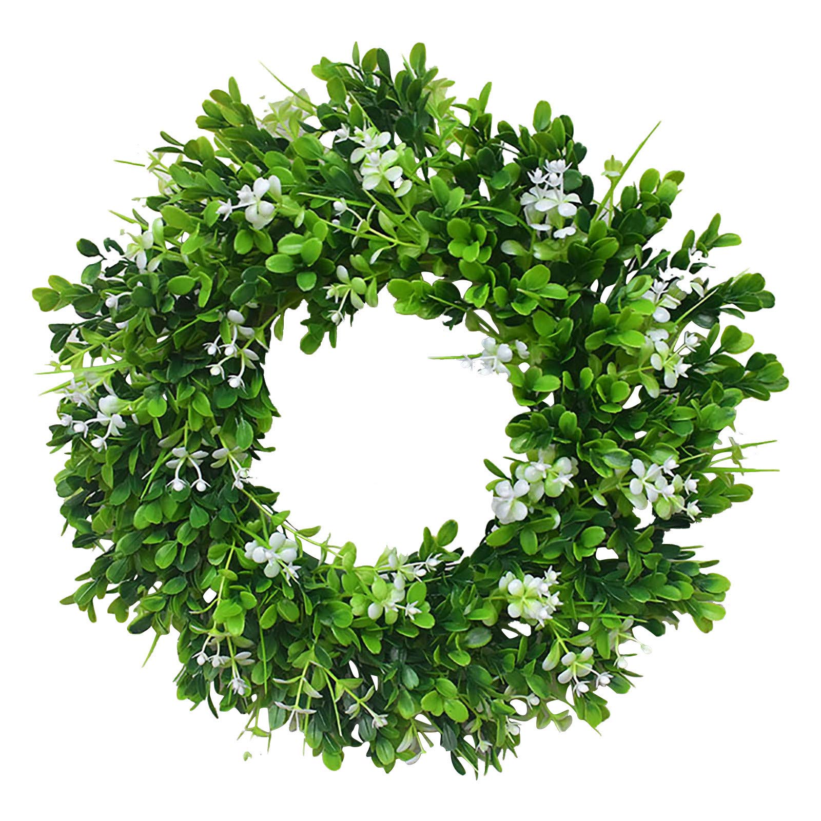Artificial Leaf Wreath - Realistic Greenery Hanging Garland for Wedding, Home & Outdoor Decor | Perfect for Door Decorations, Wall Hangings, and Party Backdrops