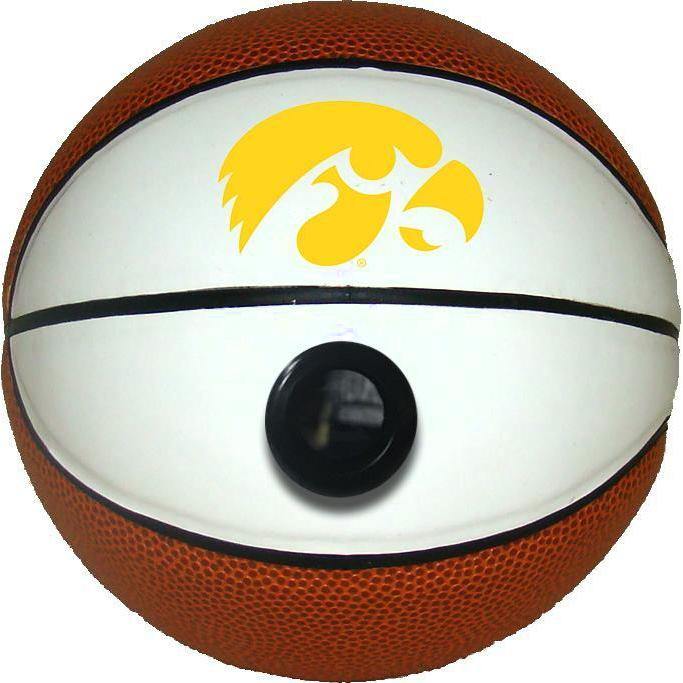 Iowa Hawkeyes College Basketball Collectible Miniature Basketball with Picture Inside - Perfect for Fans, Memorabilia Collectors, and Home Decor