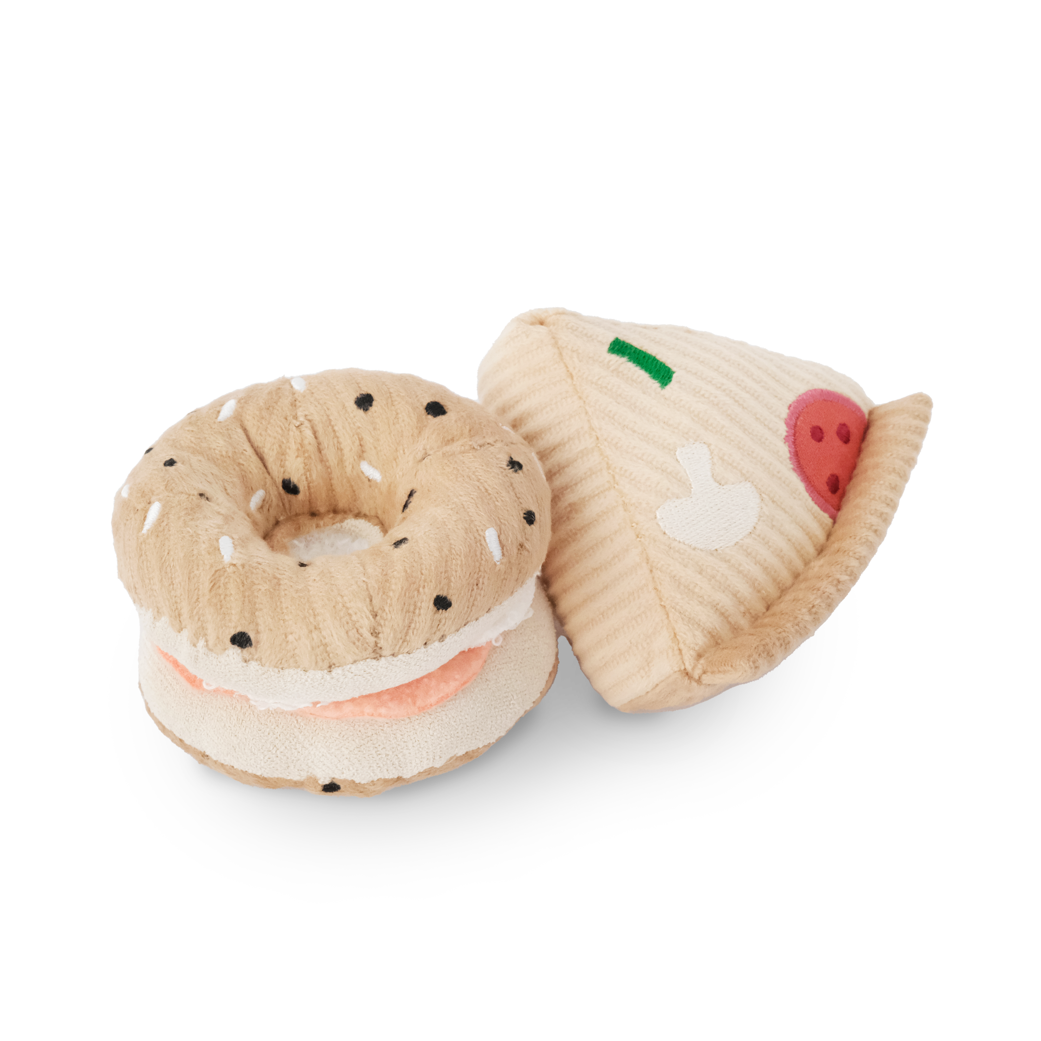 Adorable Kitty Pizza & Bagel Play Food Set - Cute Pretend Play Kitchen Toy for Kids - Perfect for Imaginative Play, Tea Parties & Toddler Role-Playing Games