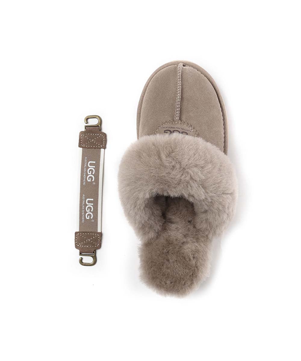 Women's UGG Platform Scuff Slippers - Cozy House Shoes for Indoor & Outdoor Wear - Perfect for Winter, Lounge & Home Comfort