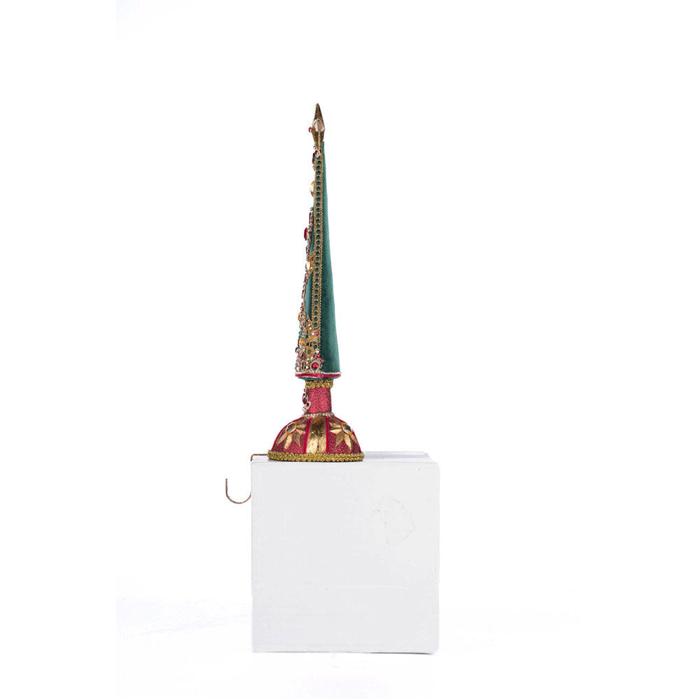 Christmas Castle Stocking Holder - Elegant Fireplace Mantel Decor for Holiday Stockings | Perfect for Christmas Tree, Gift Exchange & Festive Home Decor by Katherine's Collection