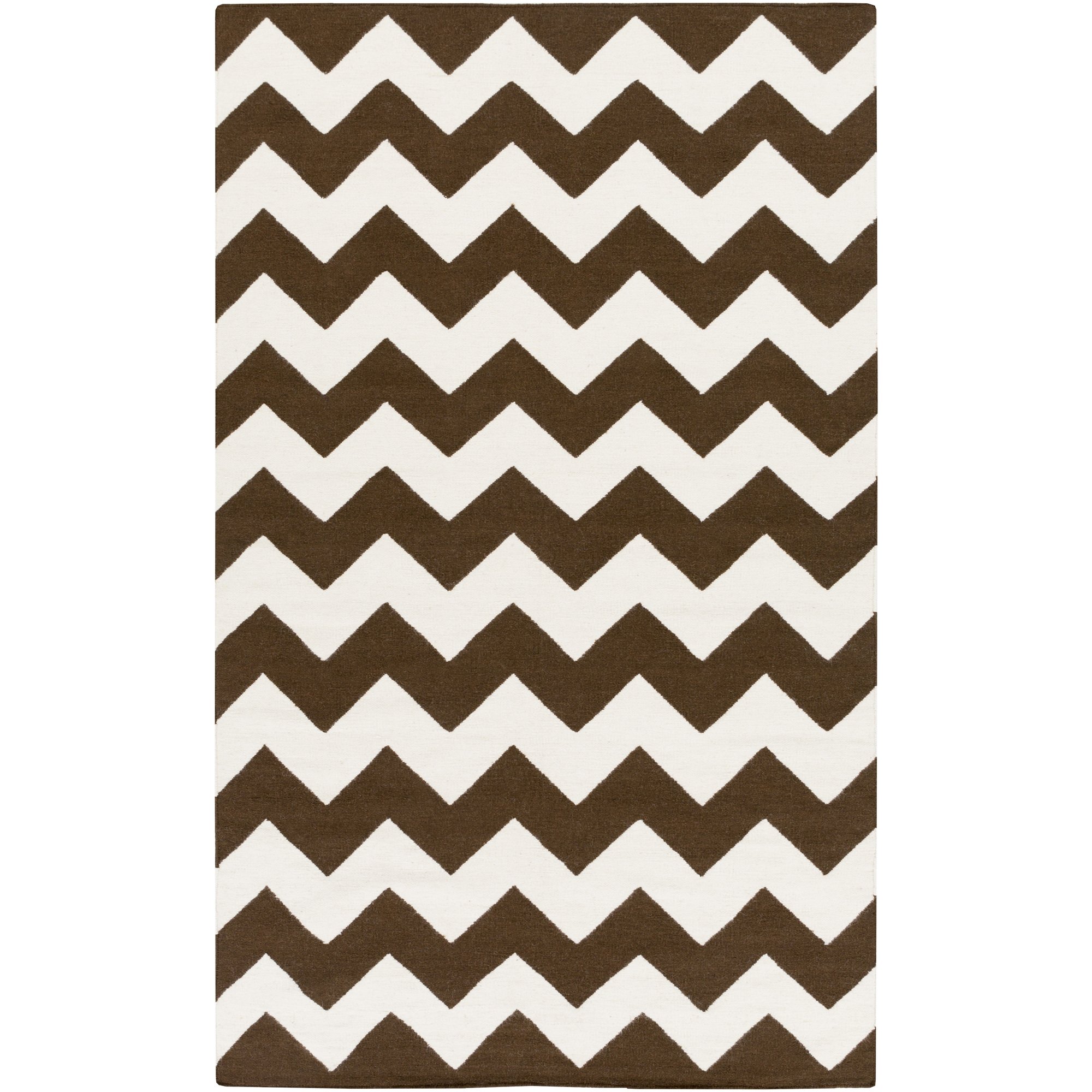 Hand Woven Wool Area Rug 8x10 Inch Brown - Artistic Weavers Premium Quality - Perfect for Living Room, Bedroom & Home Decor