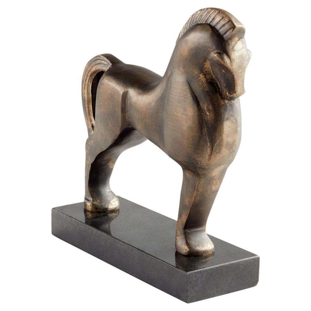 Cyan Design 11505 Sinon Sculpture - Bronze & Black Finish | Modern Home Decor, Office Desk Accent, Luxury Gift Idea