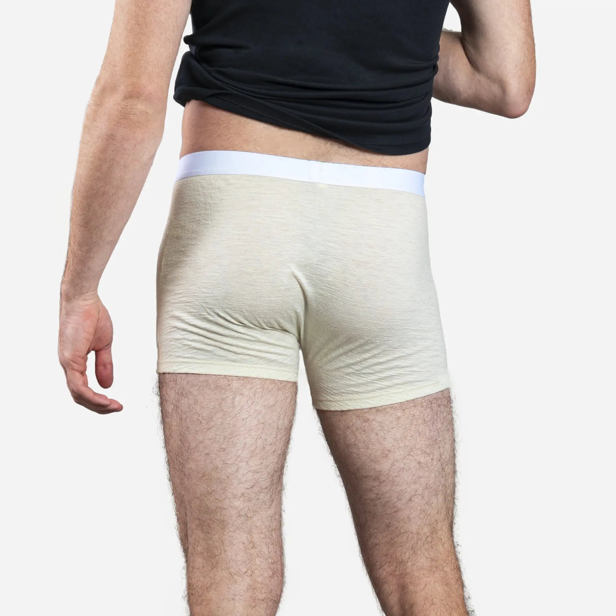 Ultra-Soft Men's Alpaca Wool Boxer Briefs - 160 GSM Lightweight Underwear for All-Day Comfort | Perfect for Travel, Hiking & Cold Weather Activities