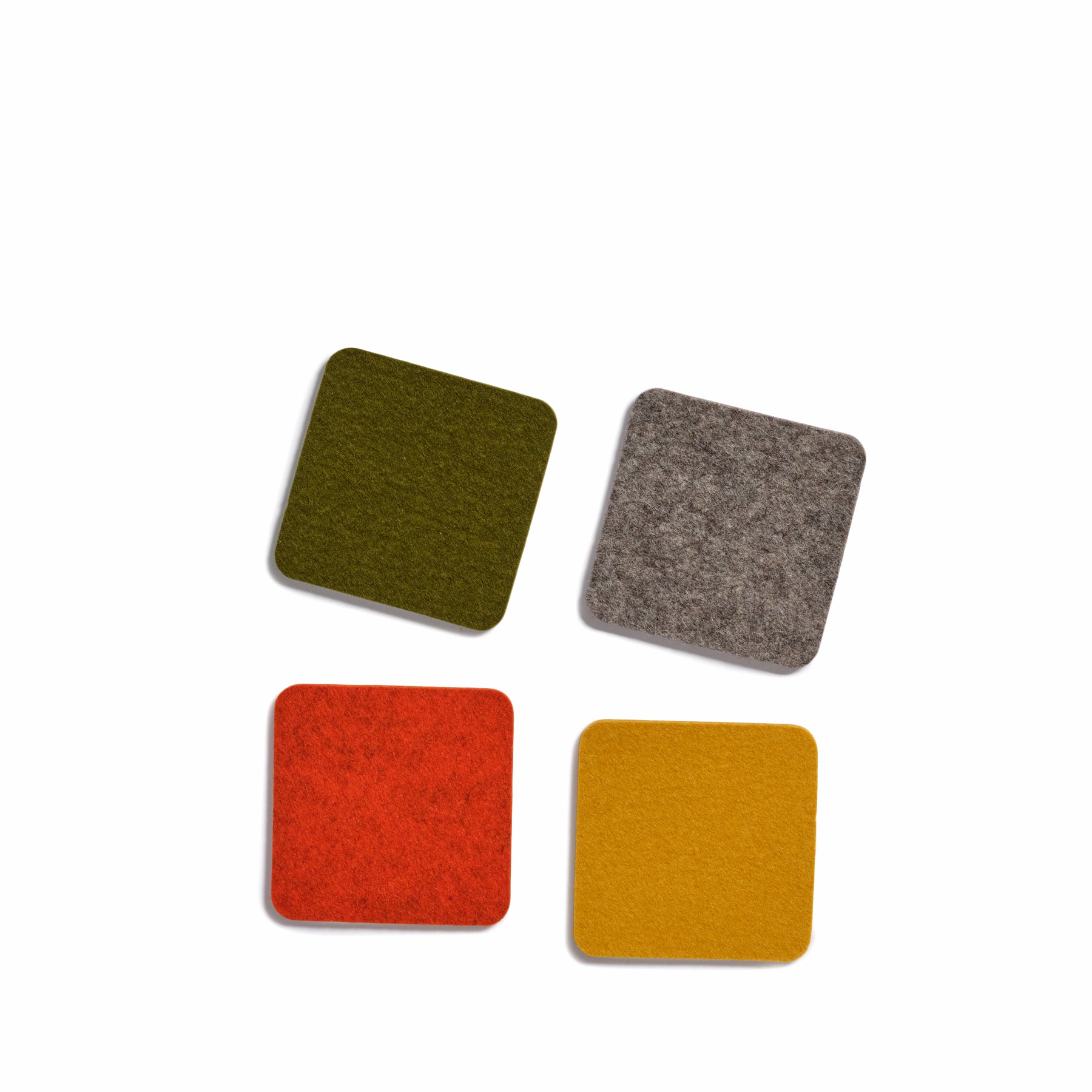 4-Pack Square Coasters for Drinks - Waterproof & Durable Cork Backing - Perfect for Coffee Tables, Bars, and Home Decor