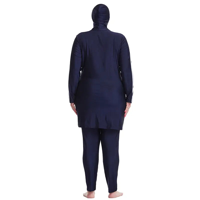 Modest Plus Size Burkinis Swimwear Set for Muslim Women - Full Coverage Islamic Swimsuits for Beach, Pool & Water Activities